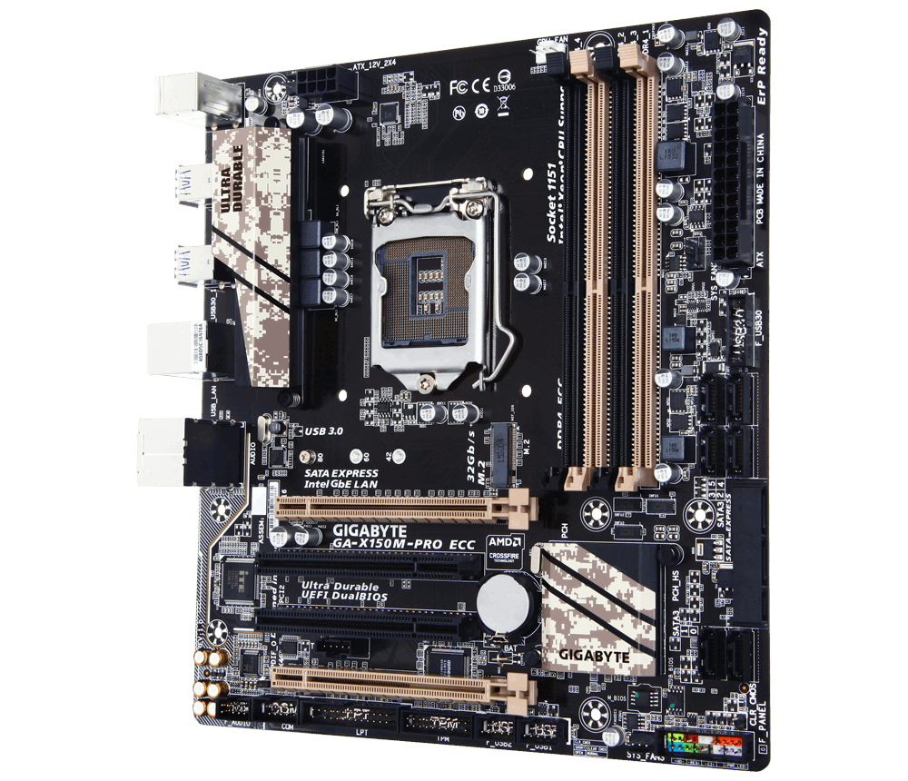 Gigabyte GA-X150M-Pro ECC - Motherboard Specifications On MotherboardDB